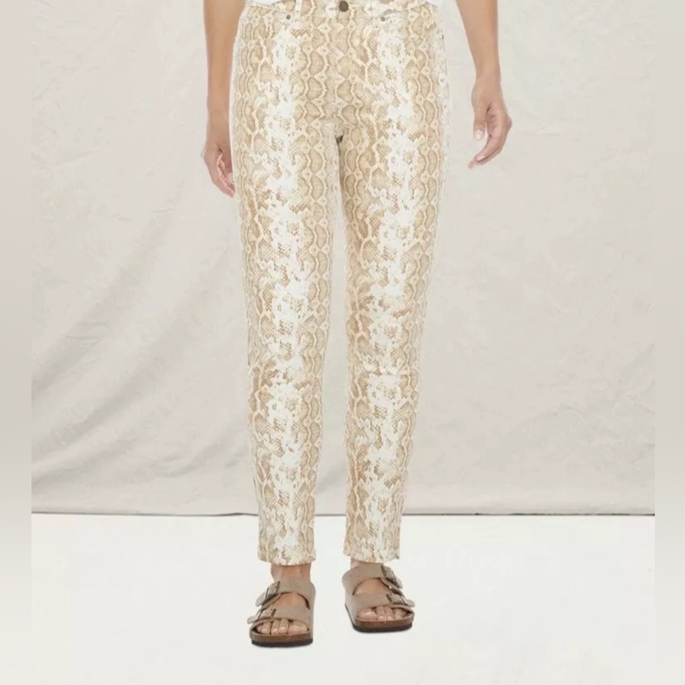 NEW Snake-Skin High-Waist A.N.A. Jeans SZ-12